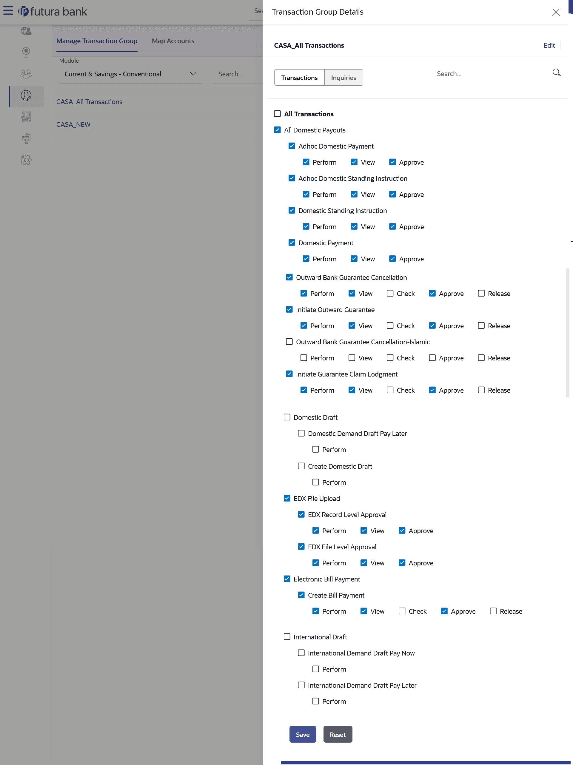 User Account Access – View User Account Access – View