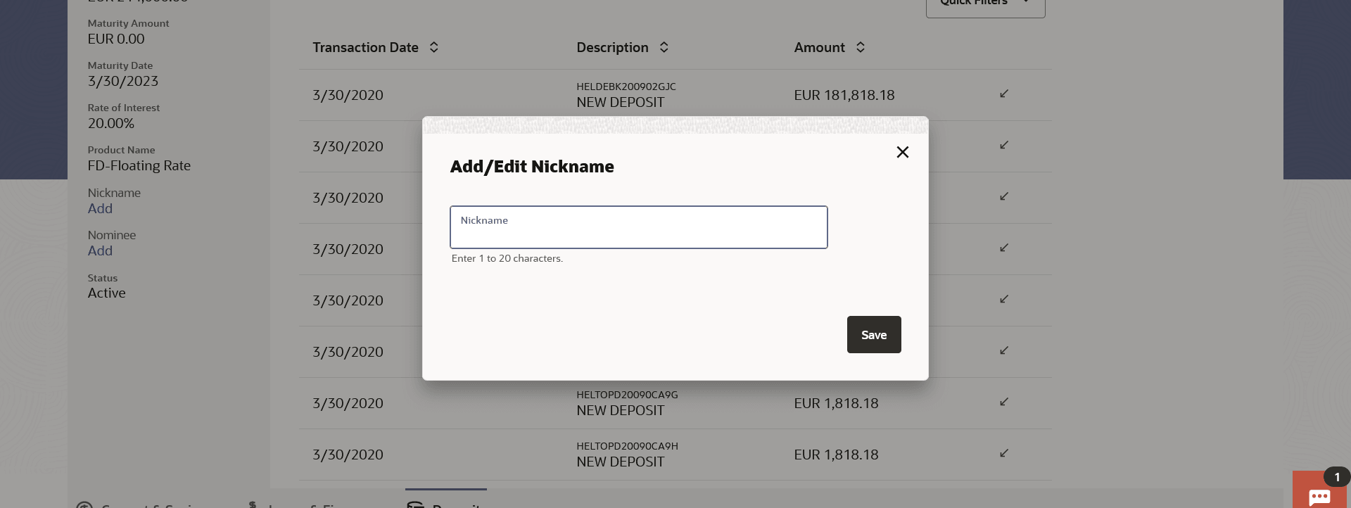 Add/Edit Nickname Add/Edit Nickname