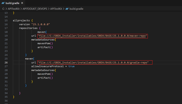 Setting URL to Gradle-Repo Setting URL to Gradle-Repo