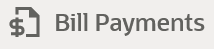 Bill Payments menu