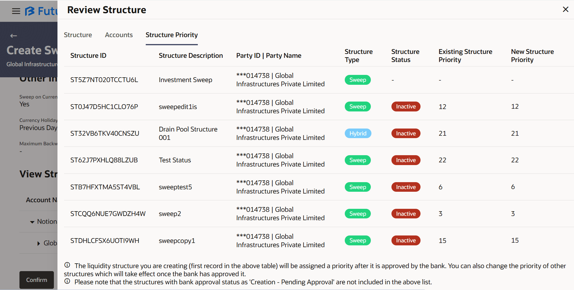 Description of create-sweep-structure-review-structure-structure-priority-tab.png follows Description of create-sweep-structure-review-structure-structure-priority-tab.png follows