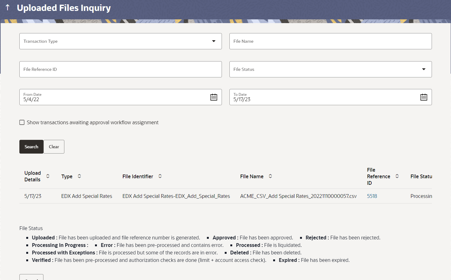 Description of search-uploadedfileinqry4.png follows Description of search-uploadedfileinqry4.png follows