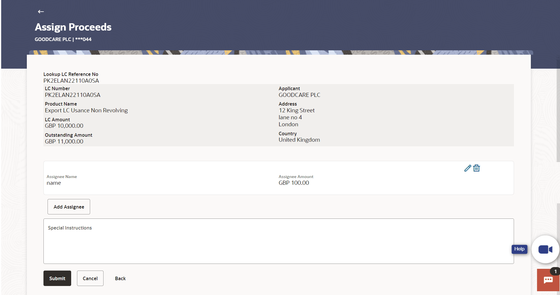 Description of assign-proceeds-details.png follows