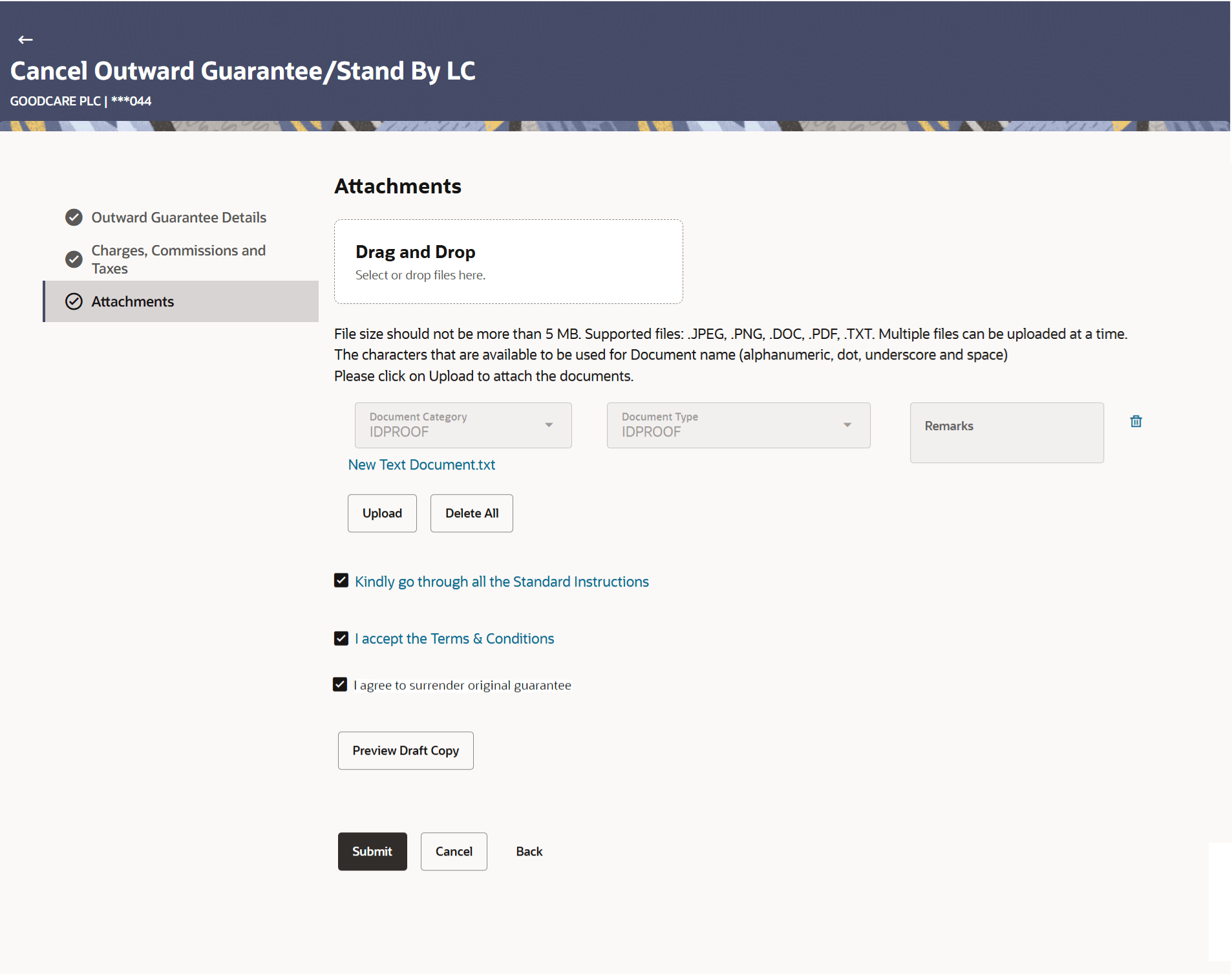 Description of cancel-outward-guarantee-attachments.png follows Description of cancel-outward-guarantee-attachments.png follows