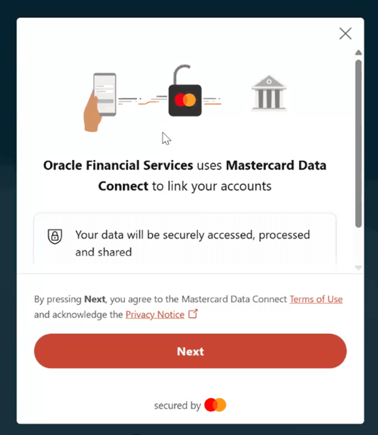 Launch Finicity Window