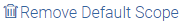 remove default scope.