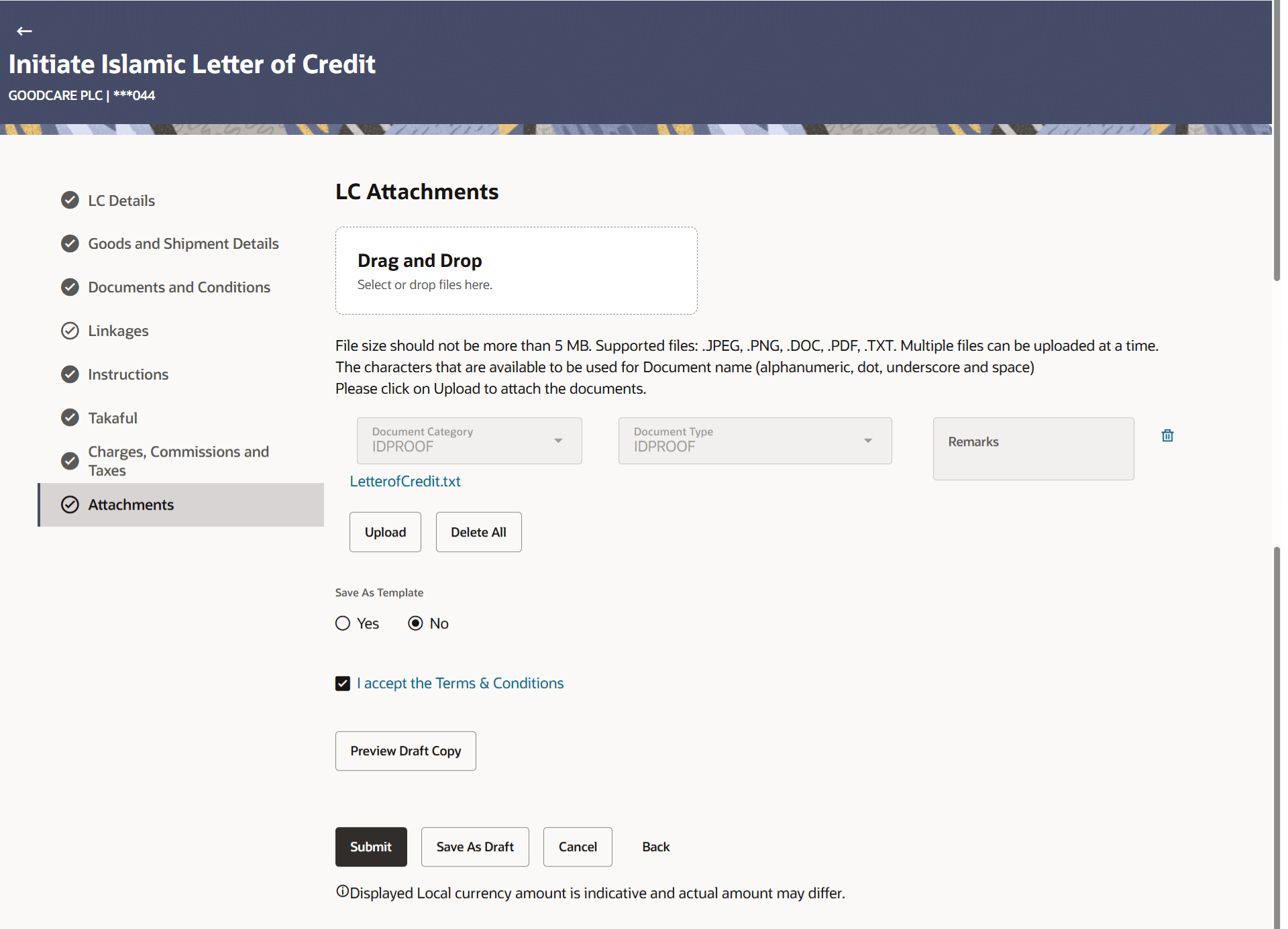 Description of initiate-islamic-letter-credit-attachments.png follows