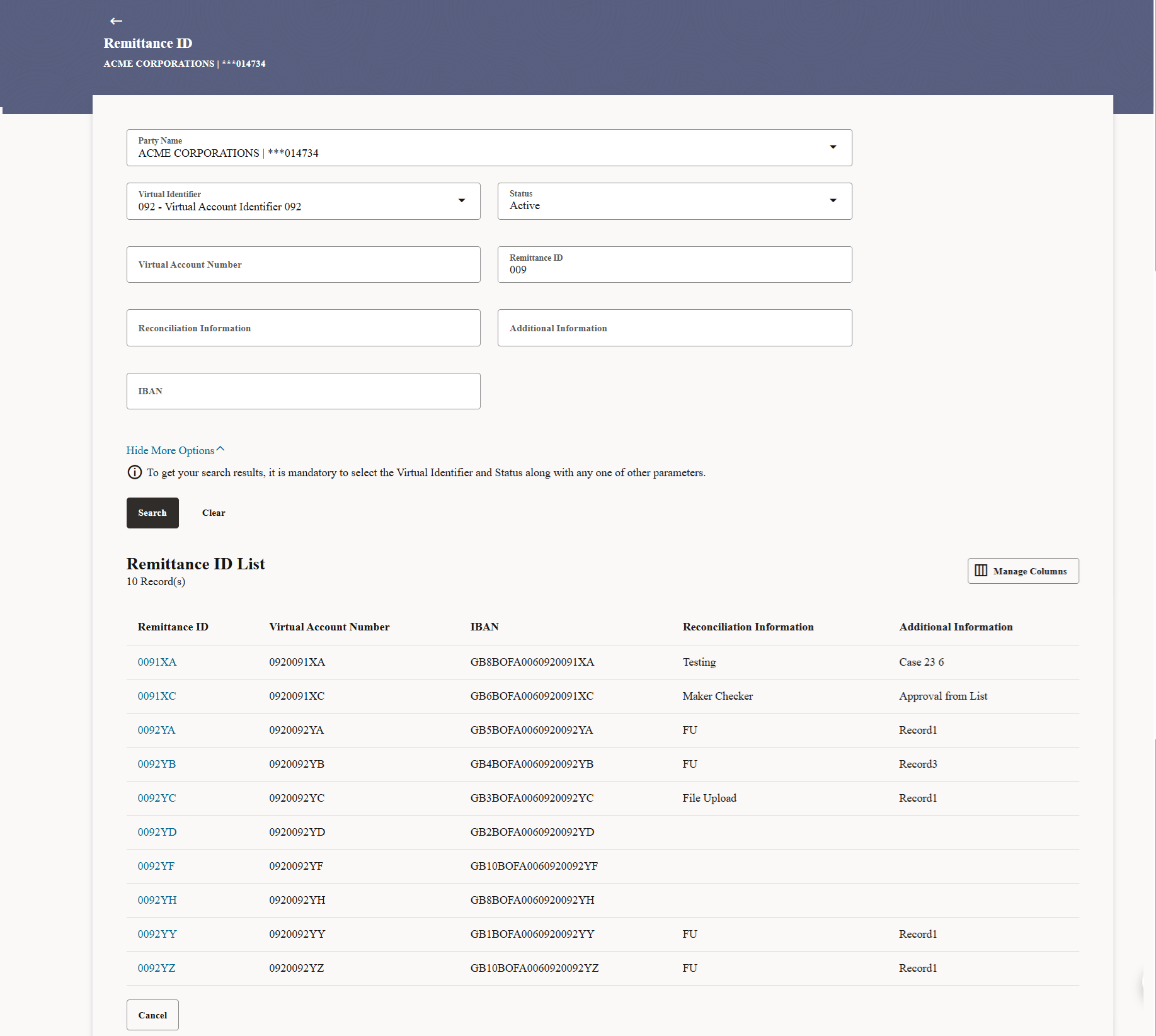 Description of view-remittance-lists.png follows