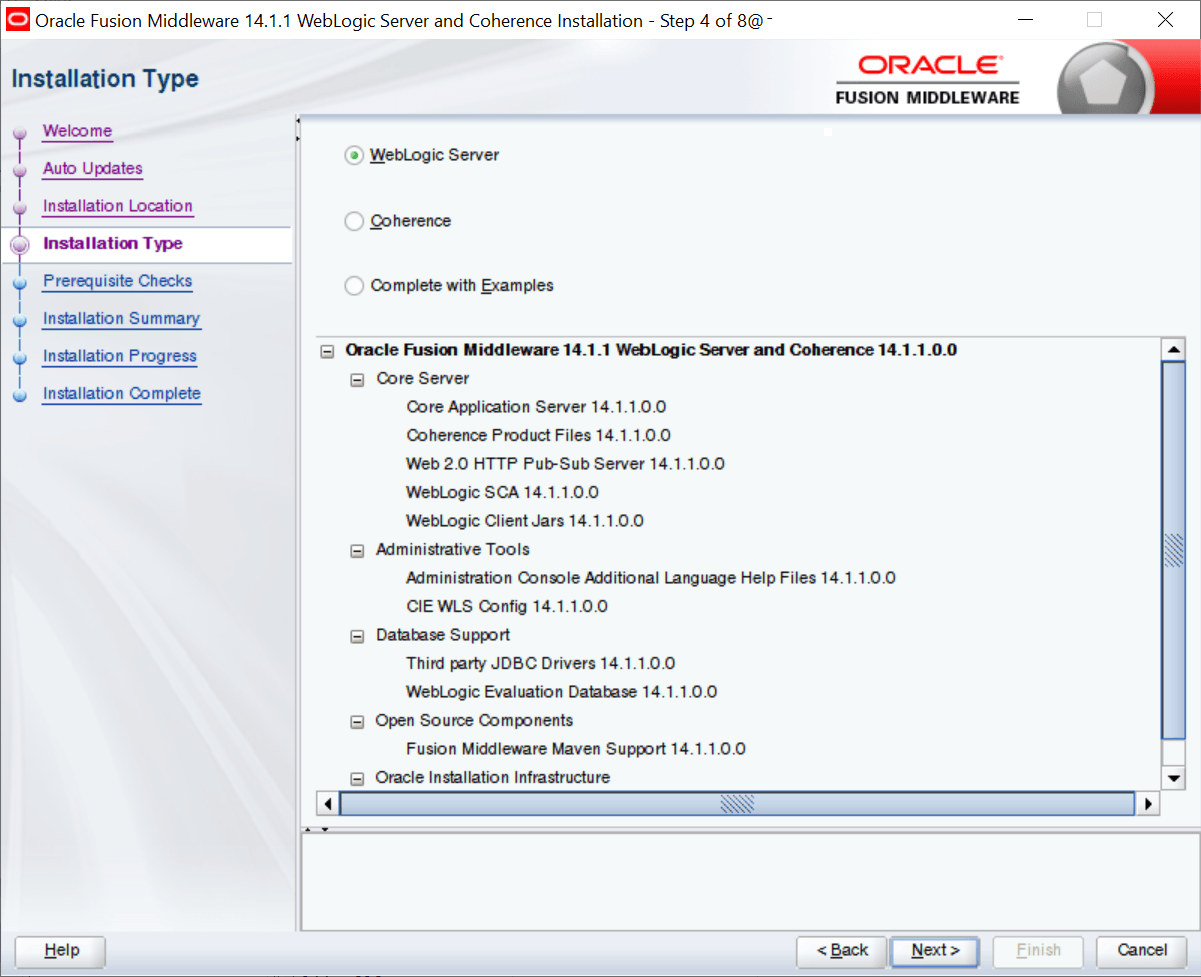 Installing Weblogic