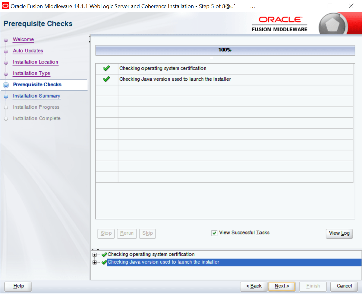 Installing Weblogic