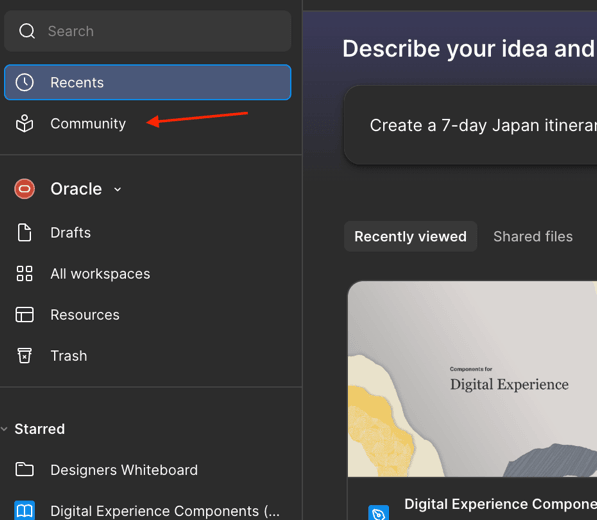 Importing figma design libraries
