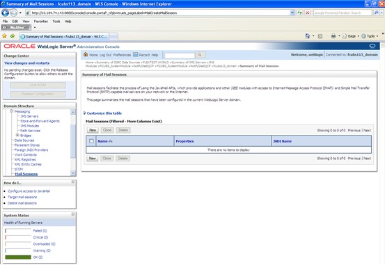 The image shows the Create a New Mail Session Screen. It displays several fields to specify the Create a New Mail Session.