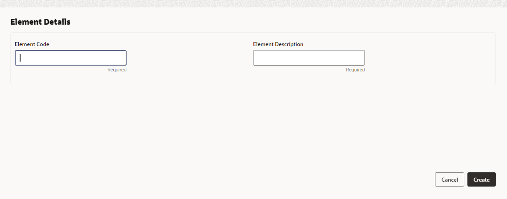 Element Details