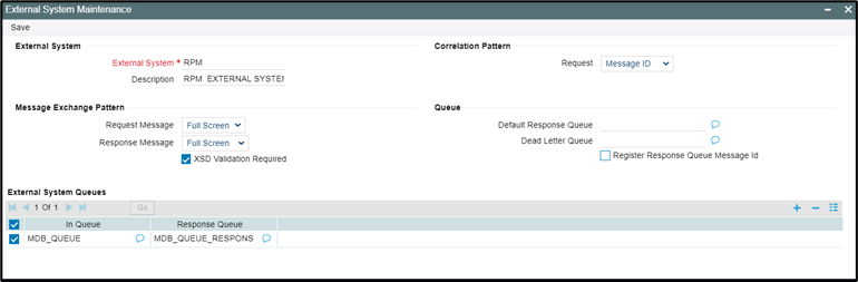 External System Maintenance External System Maintenance