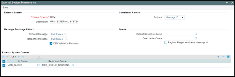 External System Maintenance