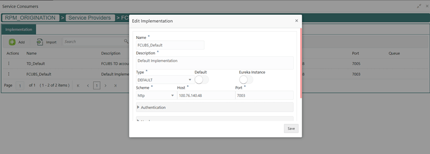 Edit Implementation