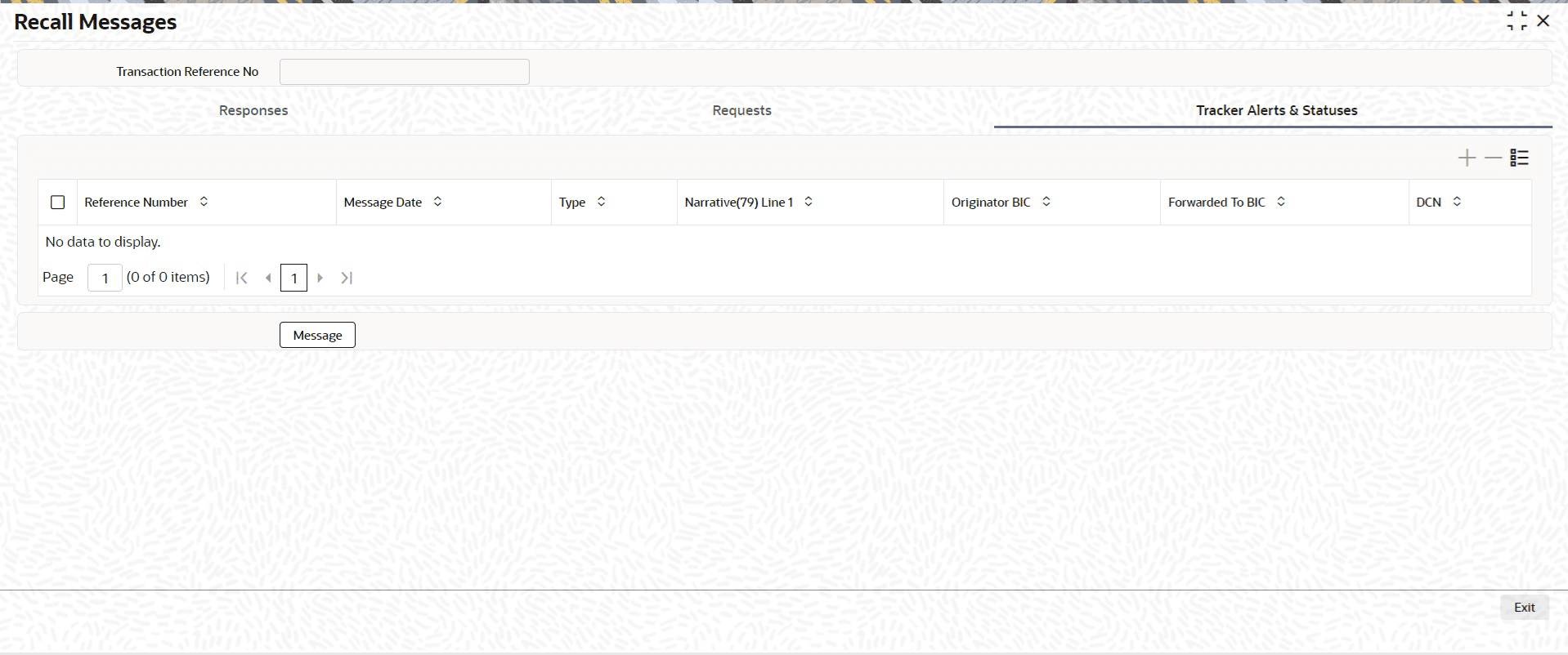 Track Alerts sub-screen