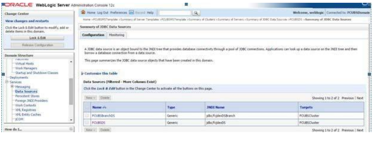 Summary of JDBC Data Sources