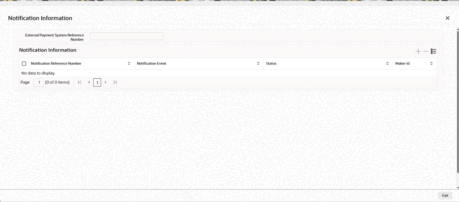 Notification Information Notification Information