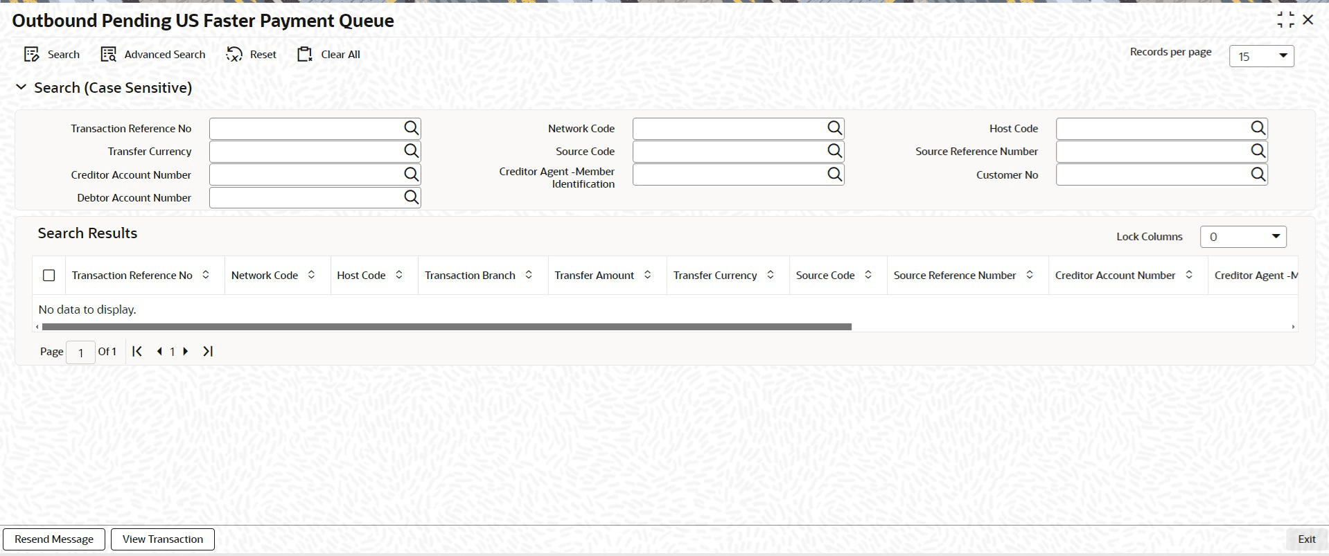 Outbound Pending RTP Payment Queue