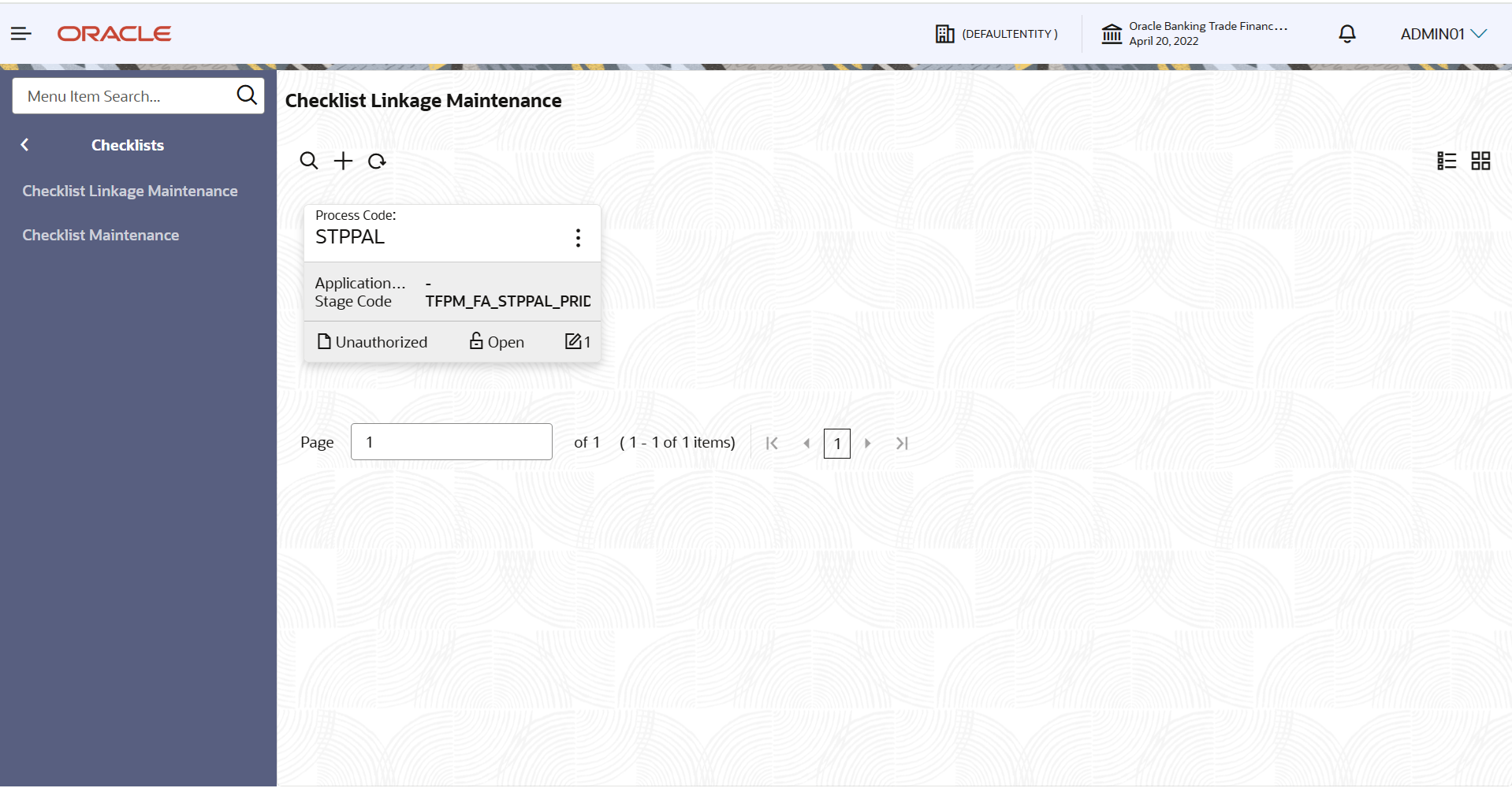 Description of viewchecklistlinkage.png follows