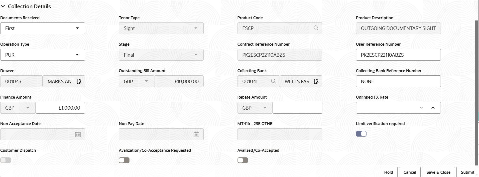 Description of registrationcollectiondetails.png follows Description of registrationcollectiondetails.png follows