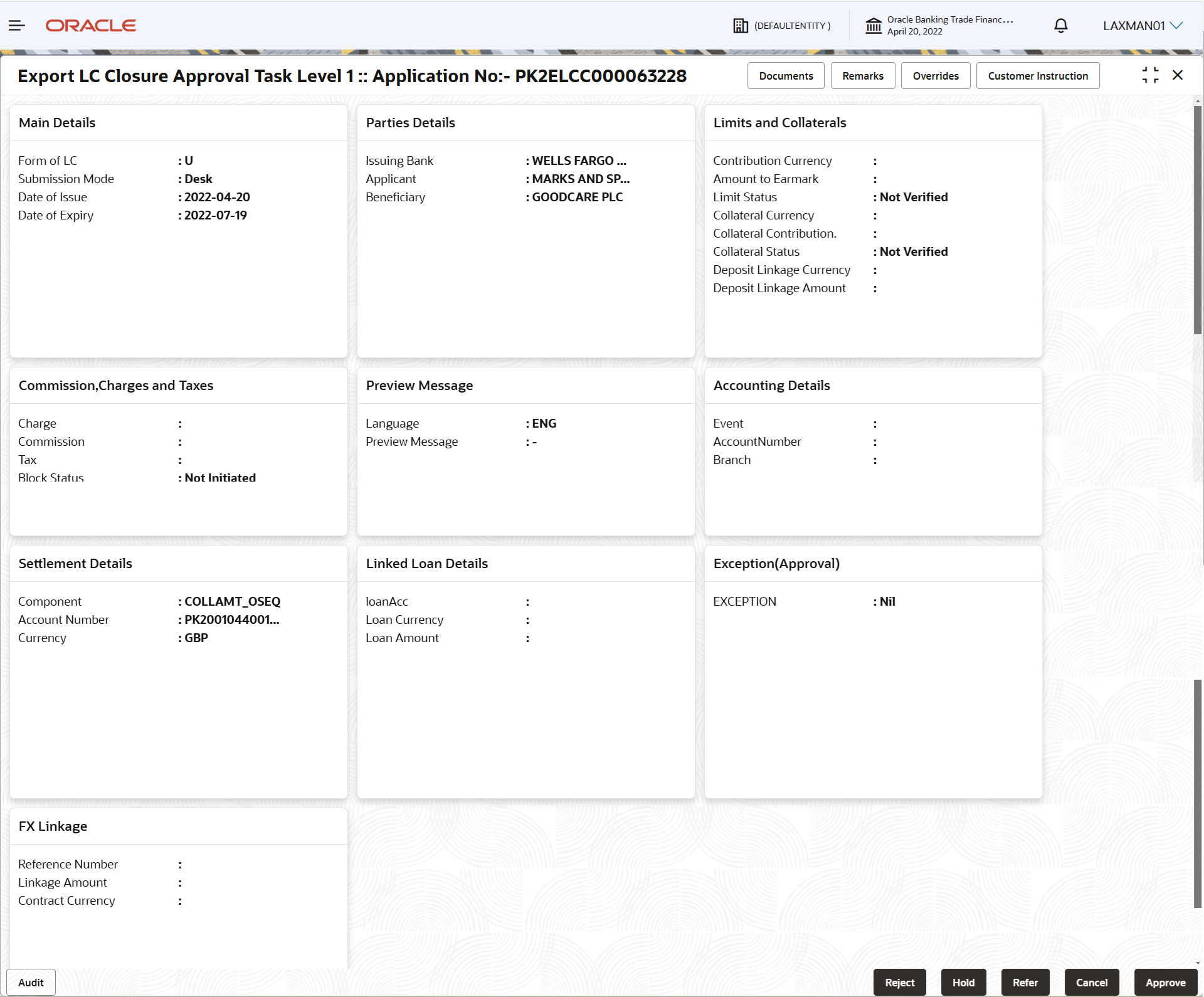 Description of approvalsummary.png follows Description of approvalsummary.png follows