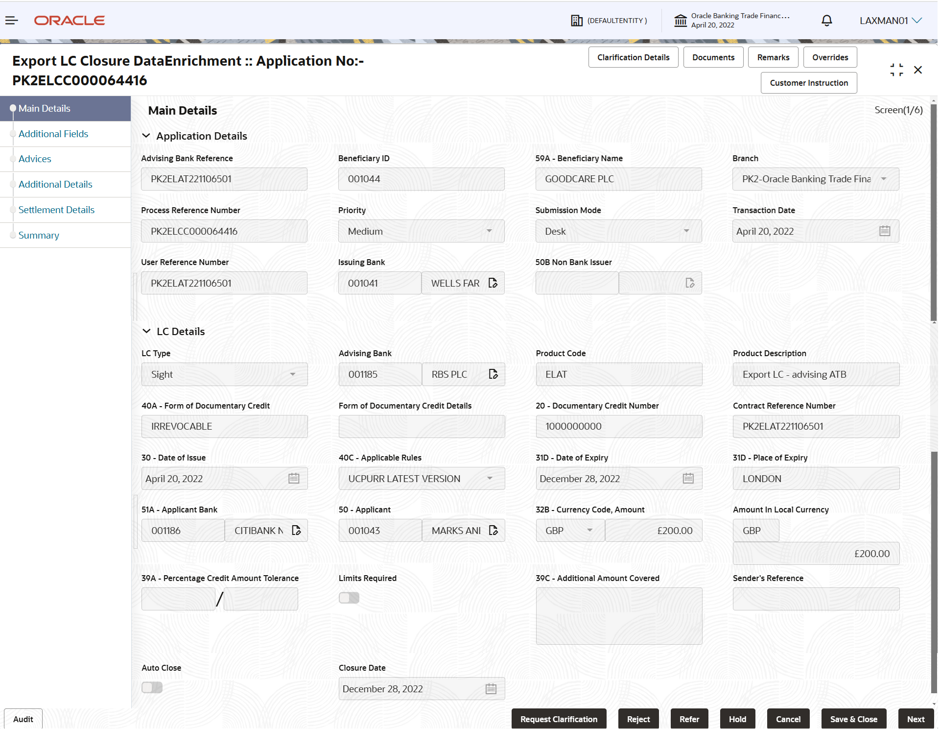 Description of demainapplicationdetails.png follows Description of demainapplicationdetails.png follows