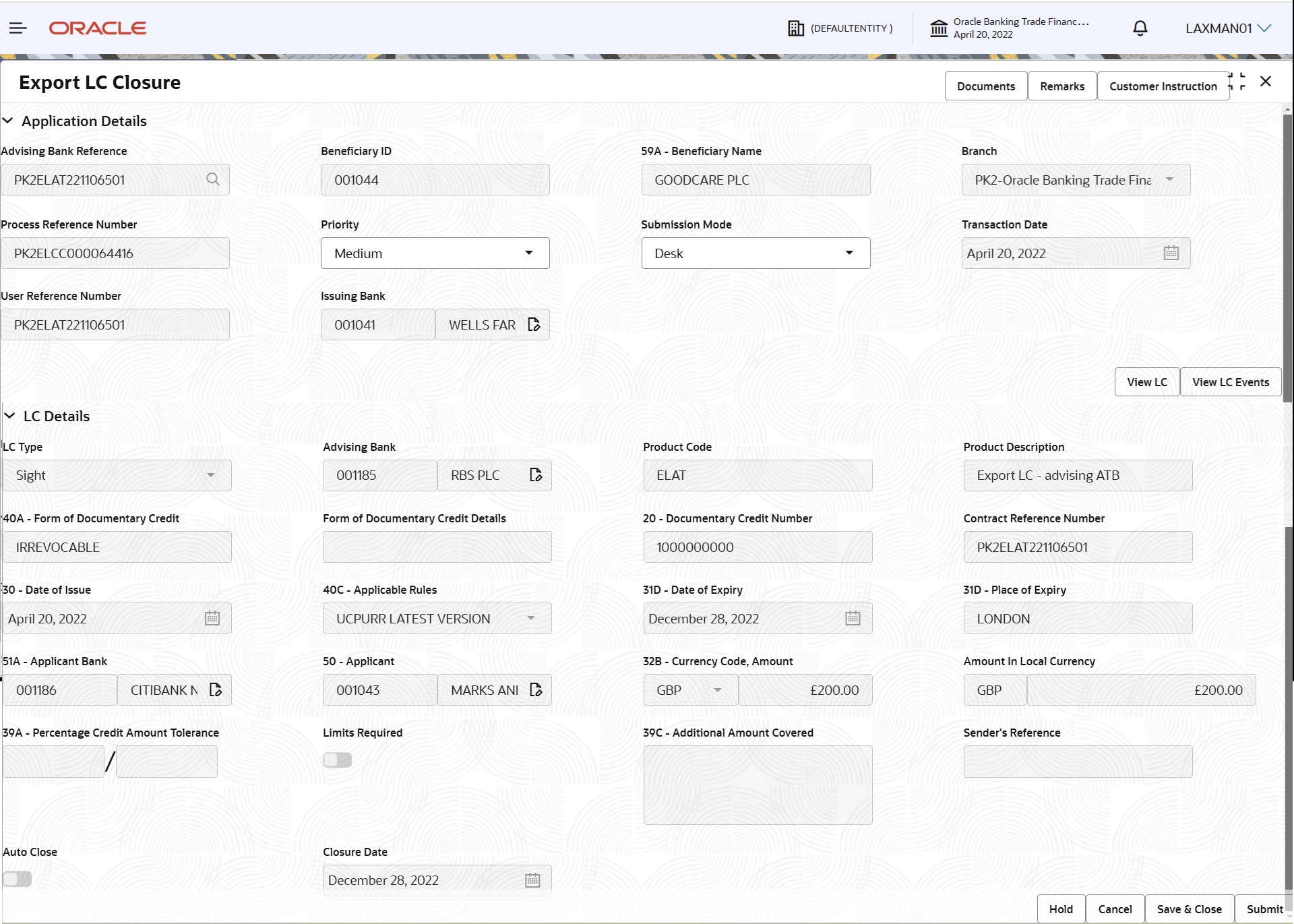Description of registrationapplicationdetails.png follows Description of registrationapplicationdetails.png follows