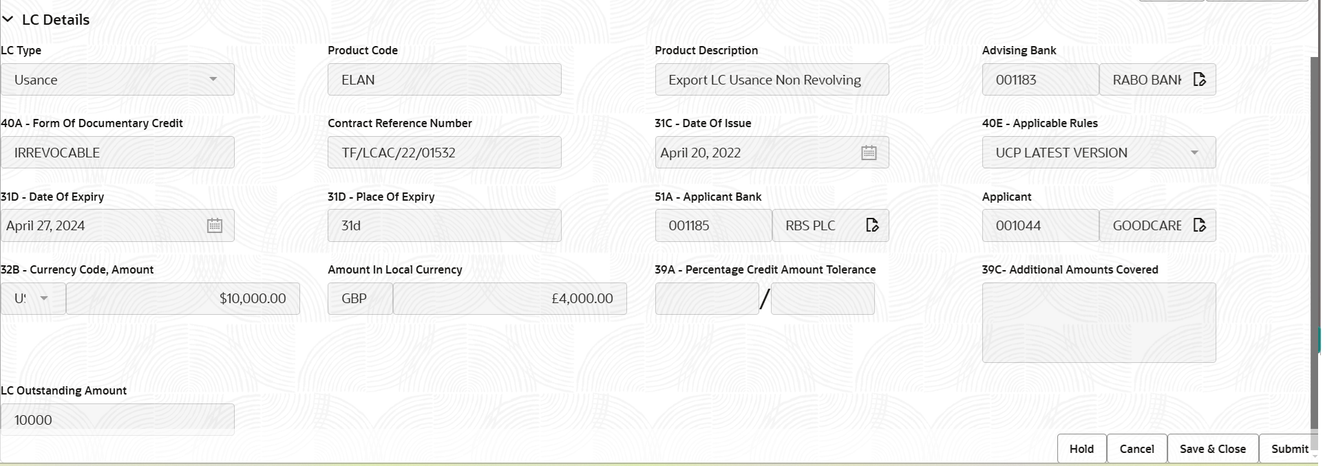 Description of registrationlcdetails.png follows