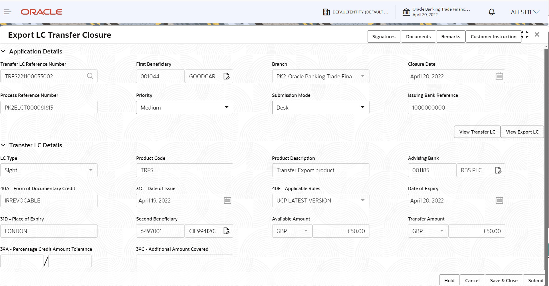 Description of registrationapplicationdetails.png follows Description of registrationapplicationdetails.png follows
