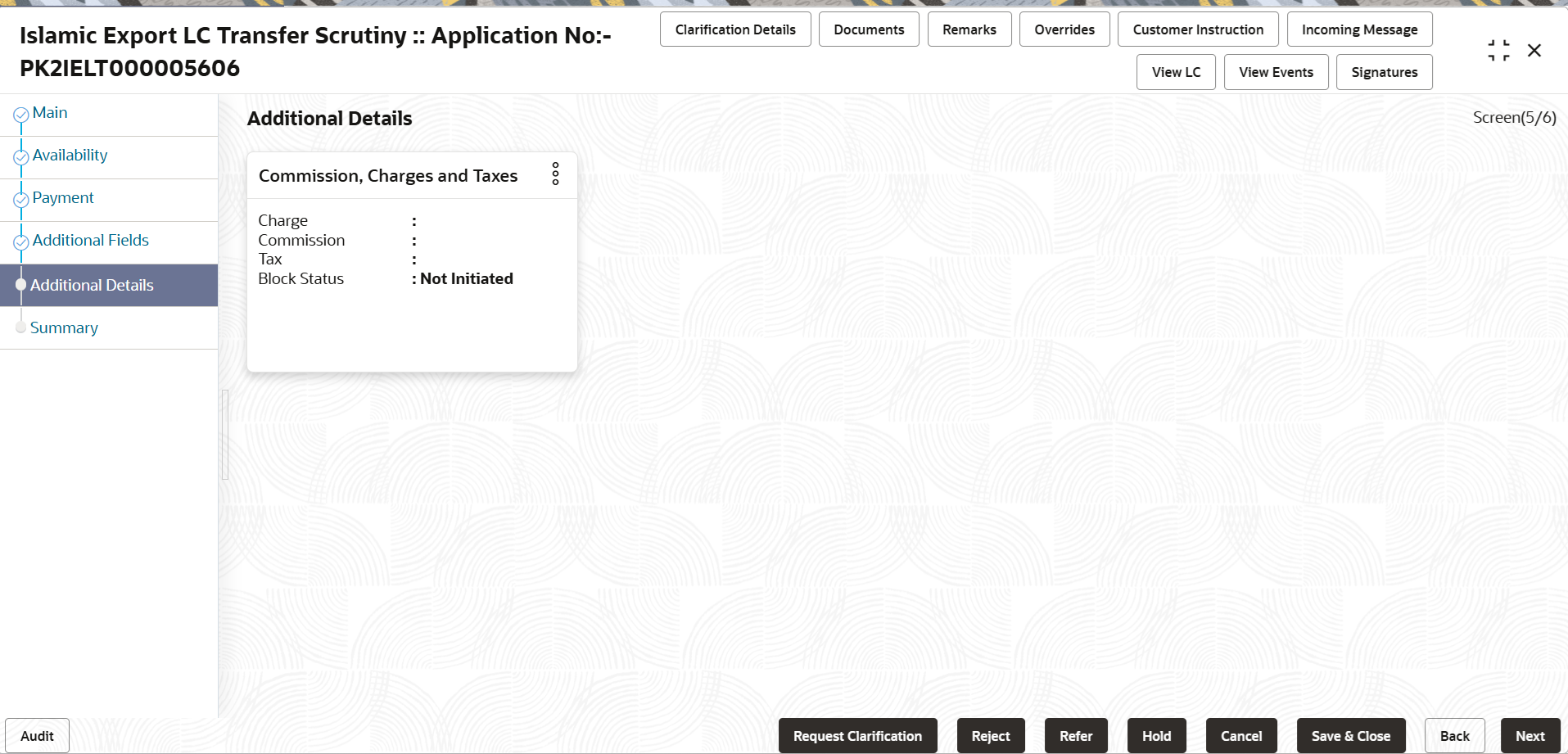 Description of scrutinyadditionaldetails.png follows