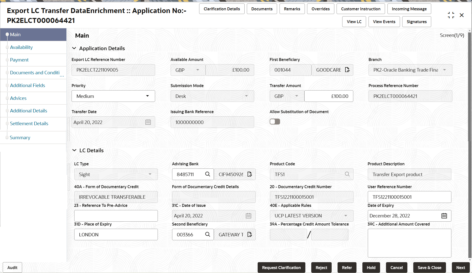 Description of demainapplicationdetails.png follows Description of demainapplicationdetails.png follows