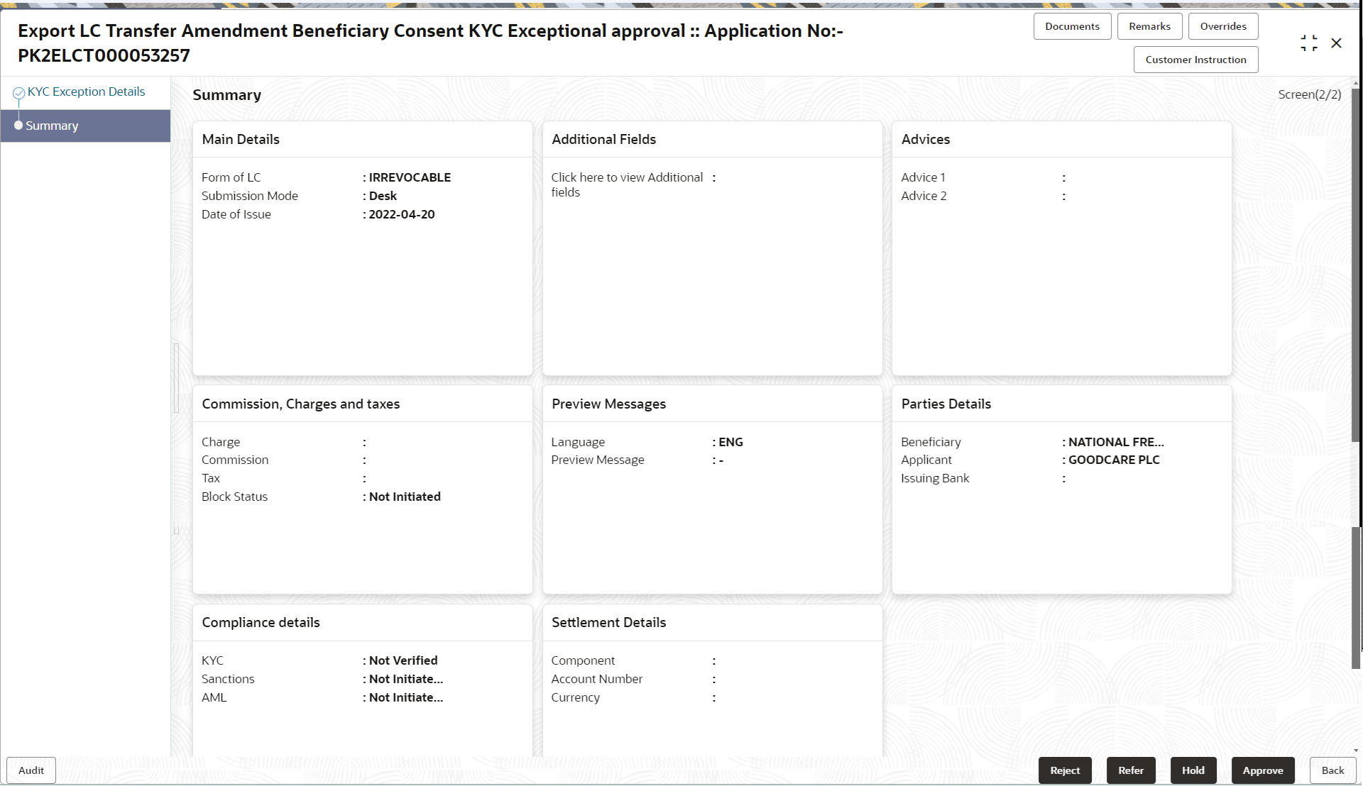 Description of kycexceptionsummary-2.png follows