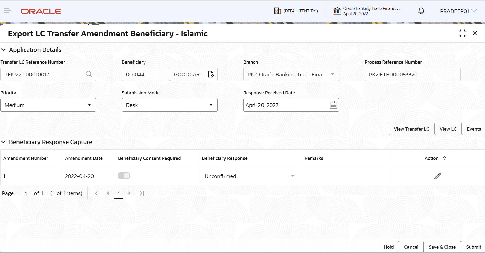 Description of registrationapplicationdetails.png follows Description of registrationapplicationdetails.png follows