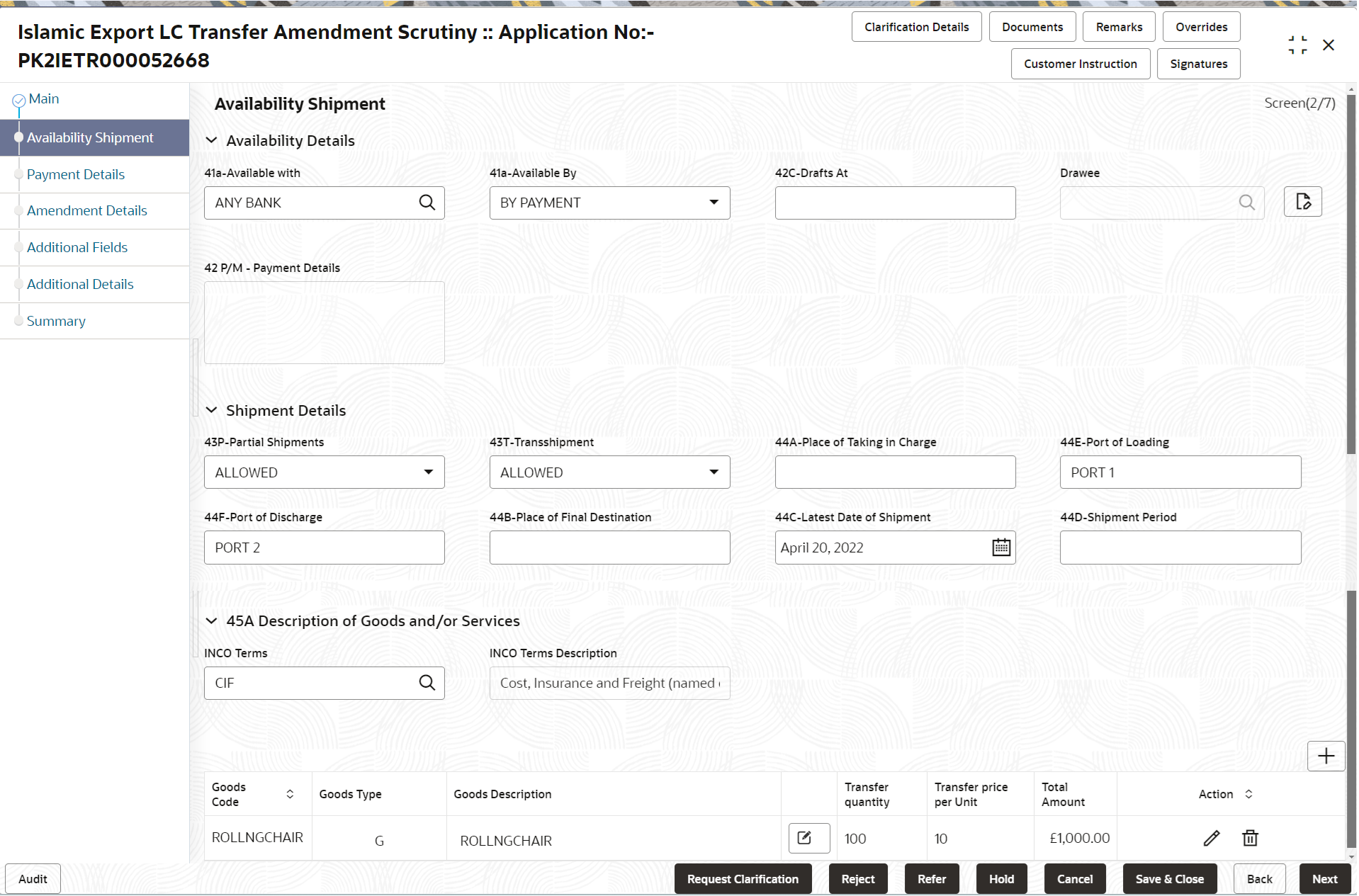 Description of scrutinyavailabilityshipment.png follows Description of scrutinyavailabilityshipment.png follows