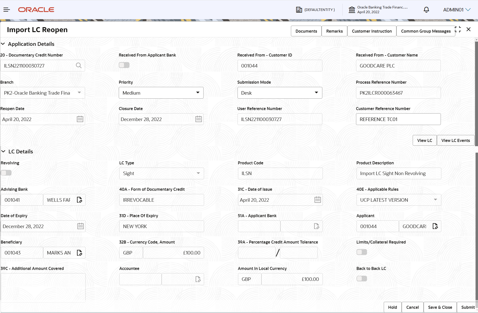 Description of registrationapplicationdetails.png follows Description of registrationapplicationdetails.png follows