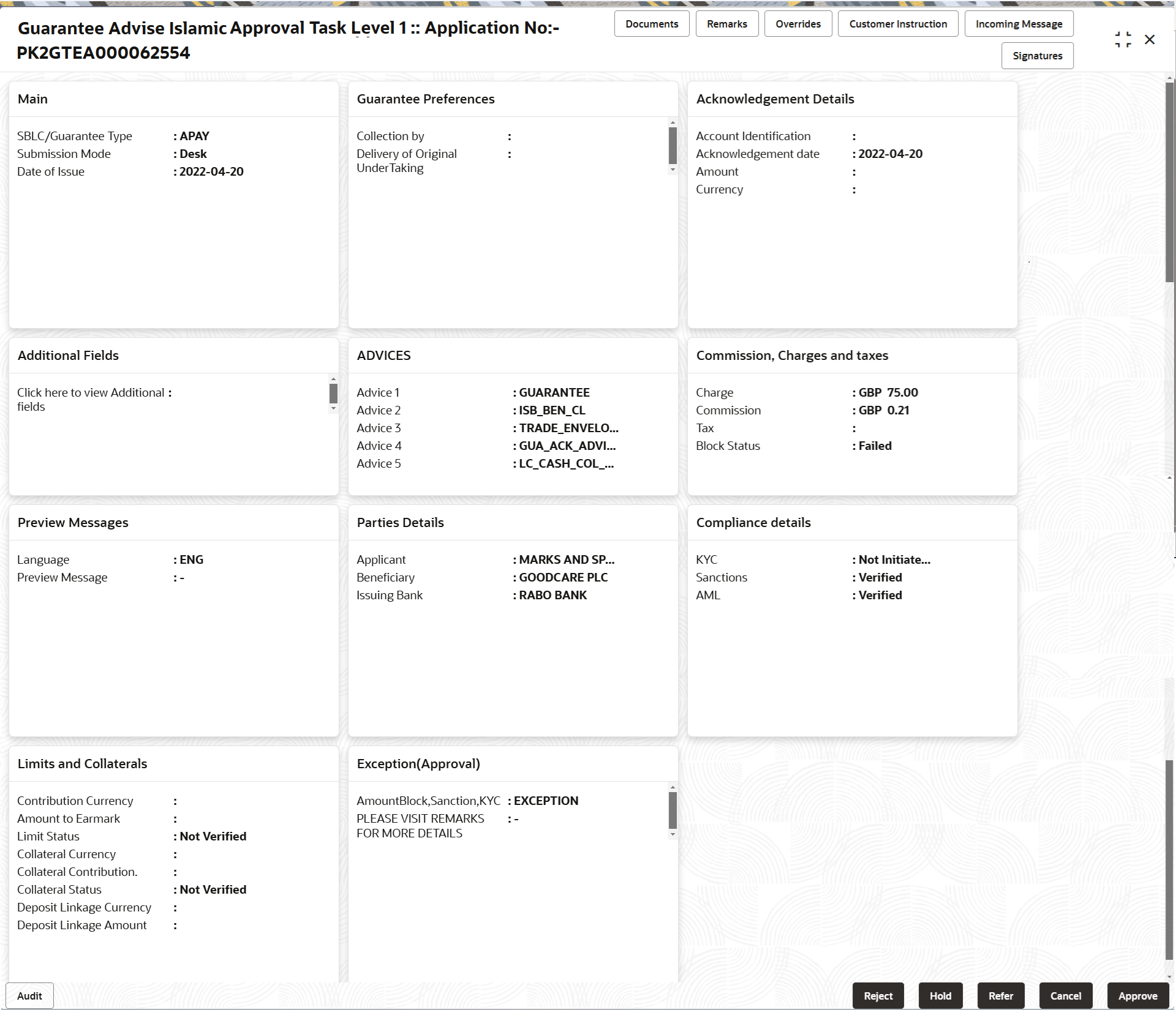 Description of approvalsummary.png follows Description of approvalsummary.png follows