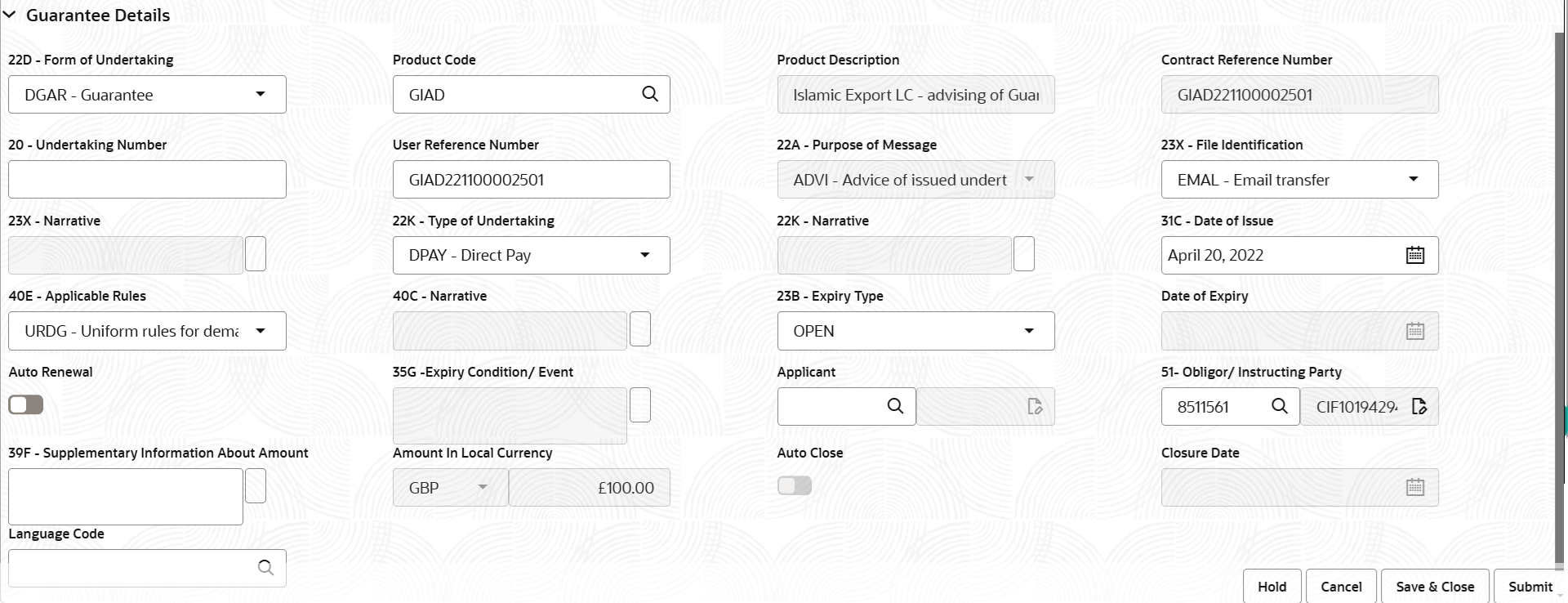 Description of registrationguaranteedetails.png follows Description of registrationguaranteedetails.png follows