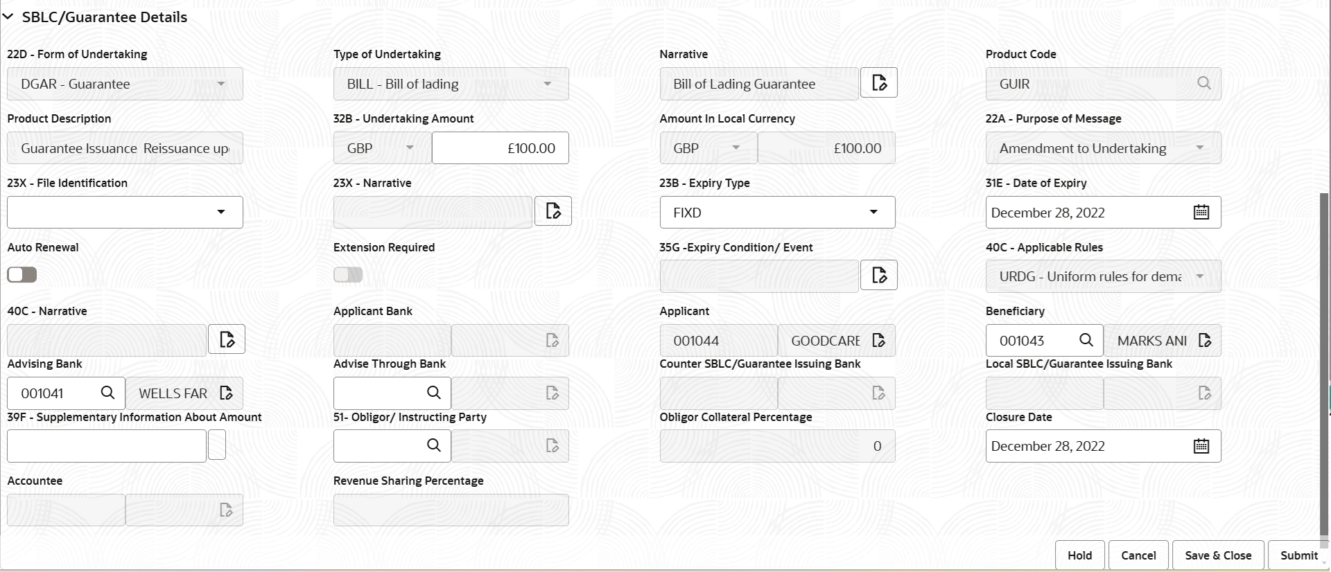 Description of registrationguaranteedetails.png follows Description of registrationguaranteedetails.png follows