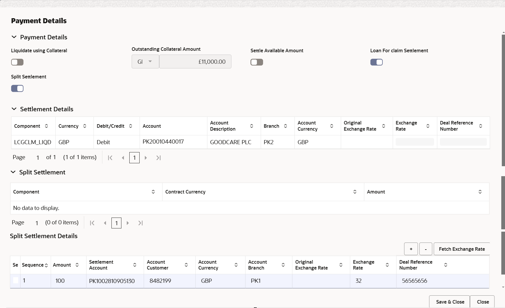 Description of depaymentdetails.png follows