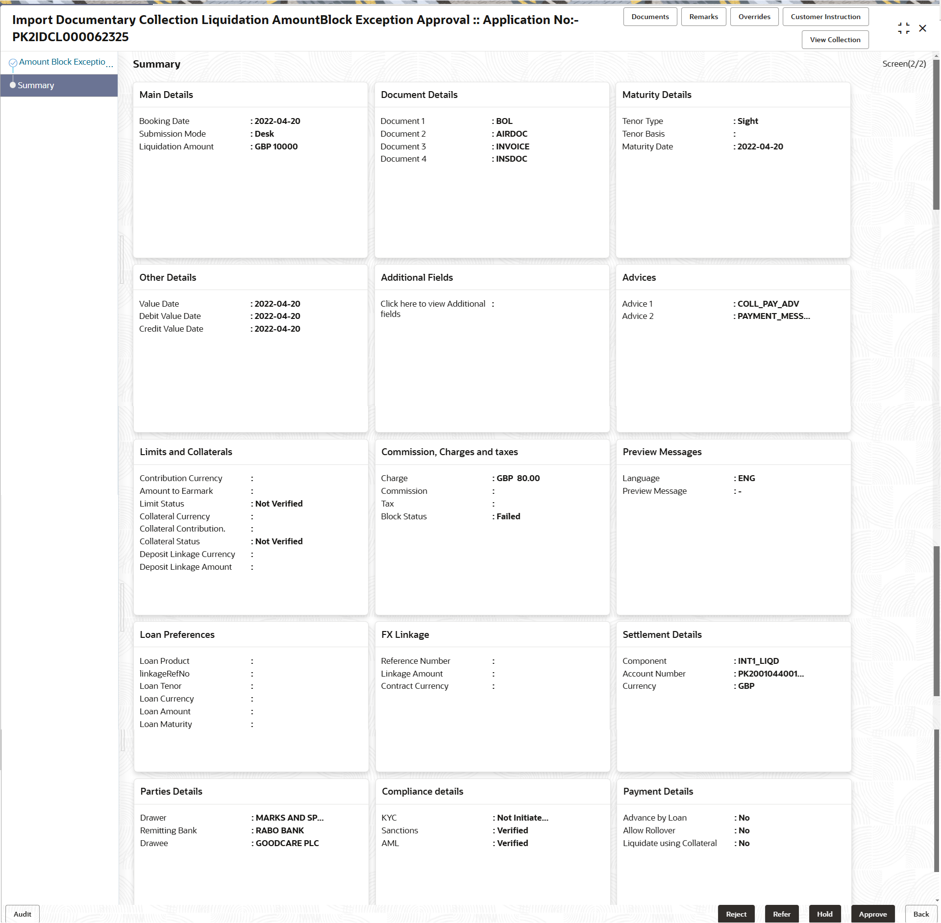 Description of amountblockexceptionsummary.png follows