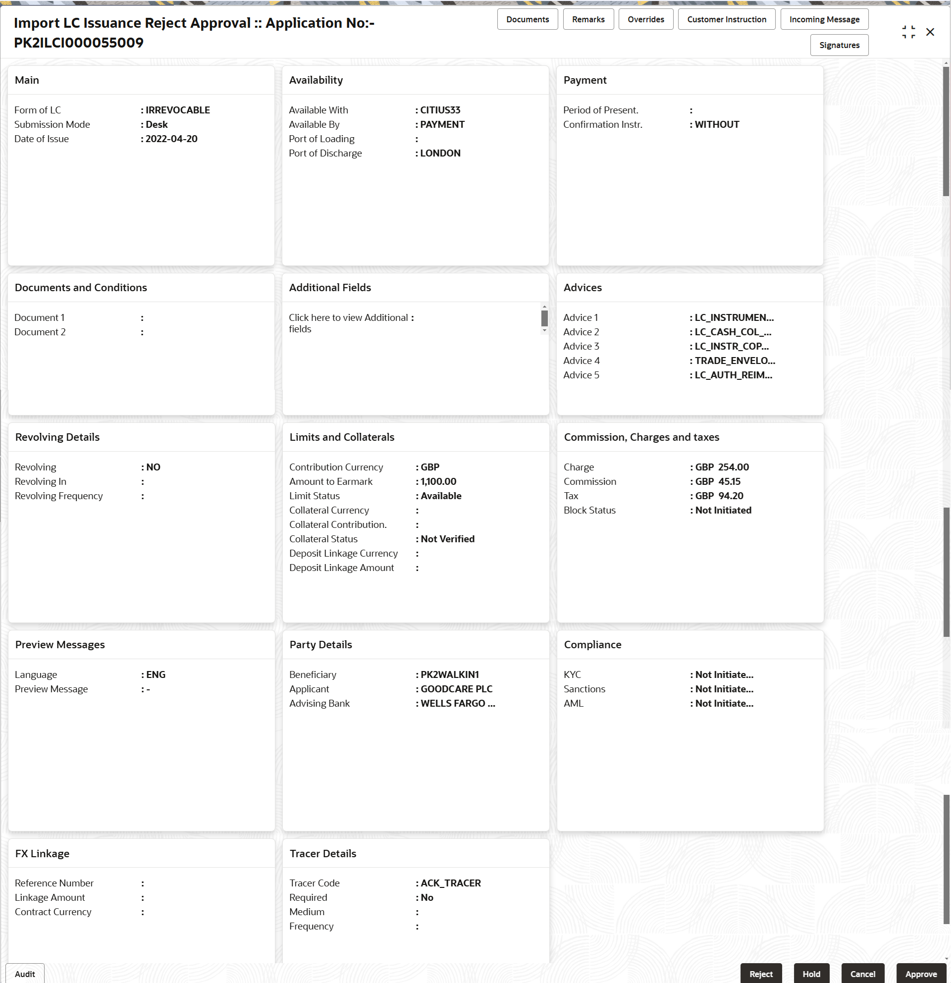 Description of rejectapprovalsummary.png follows Description of rejectapprovalsummary.png follows