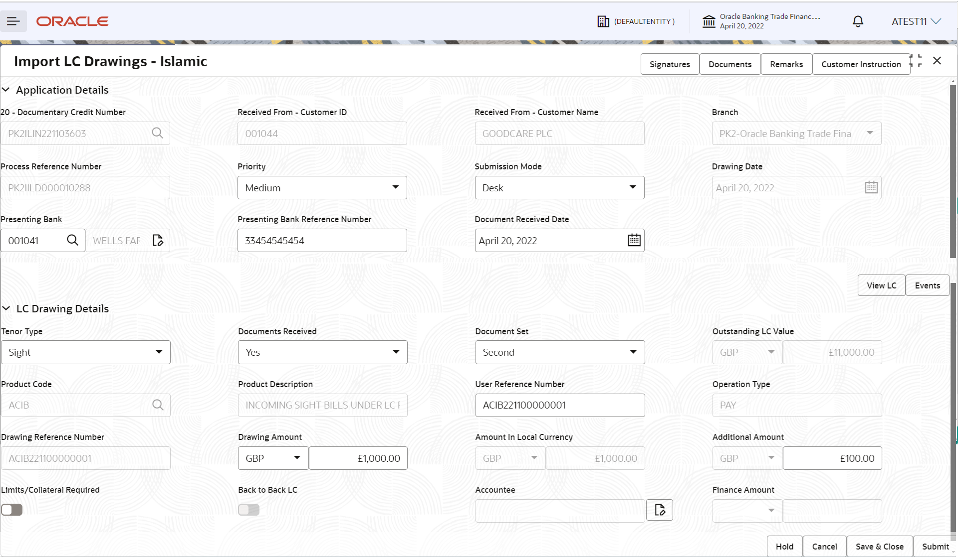 Description of registrationapplicationdetails.png follows Description of registrationapplicationdetails.png follows