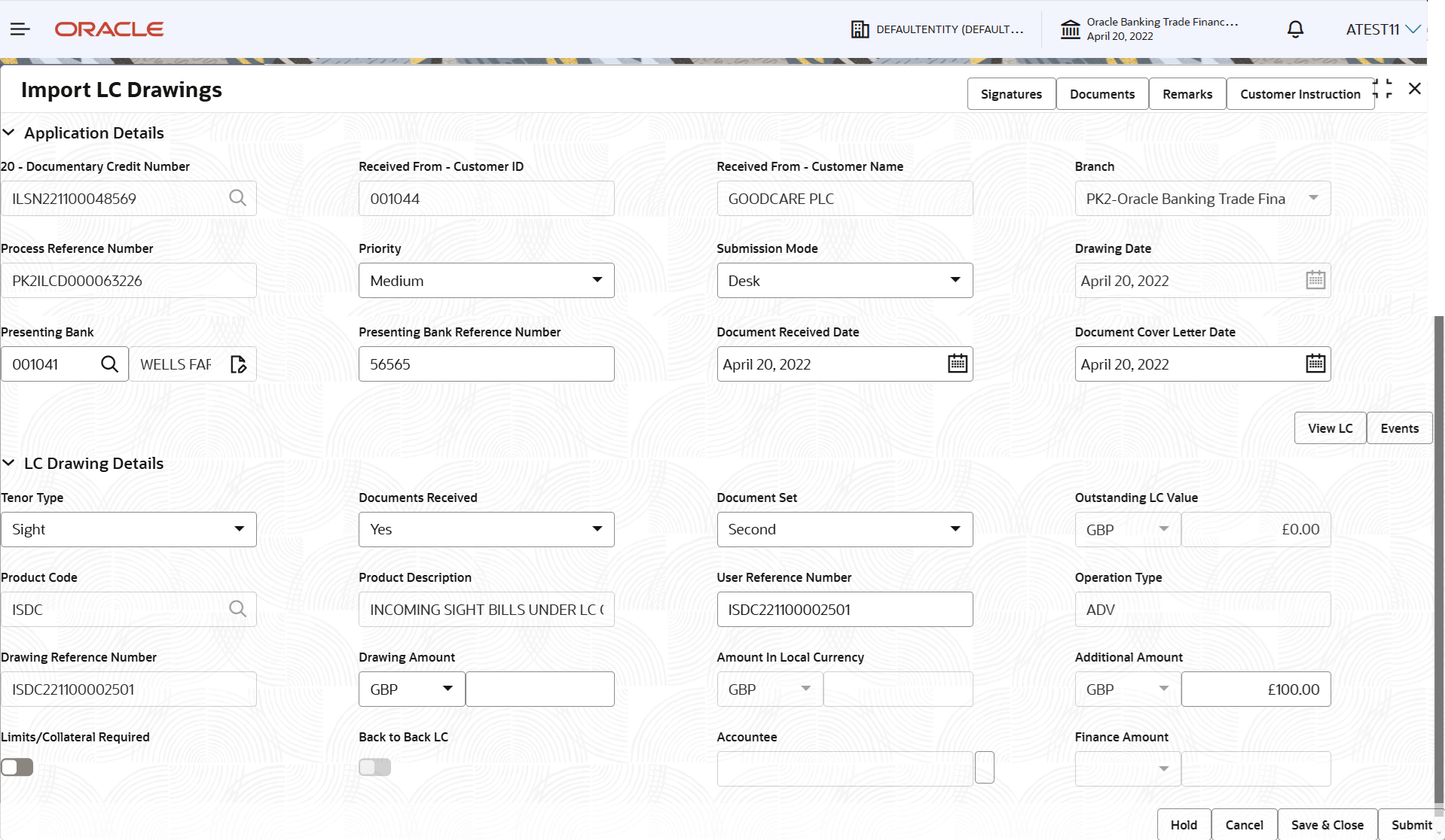 Description of registrationapplicationdetails.png follows Description of registrationapplicationdetails.png follows