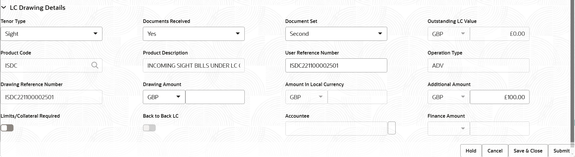 Description of registrationlcdetails.png follows Description of registrationlcdetails.png follows