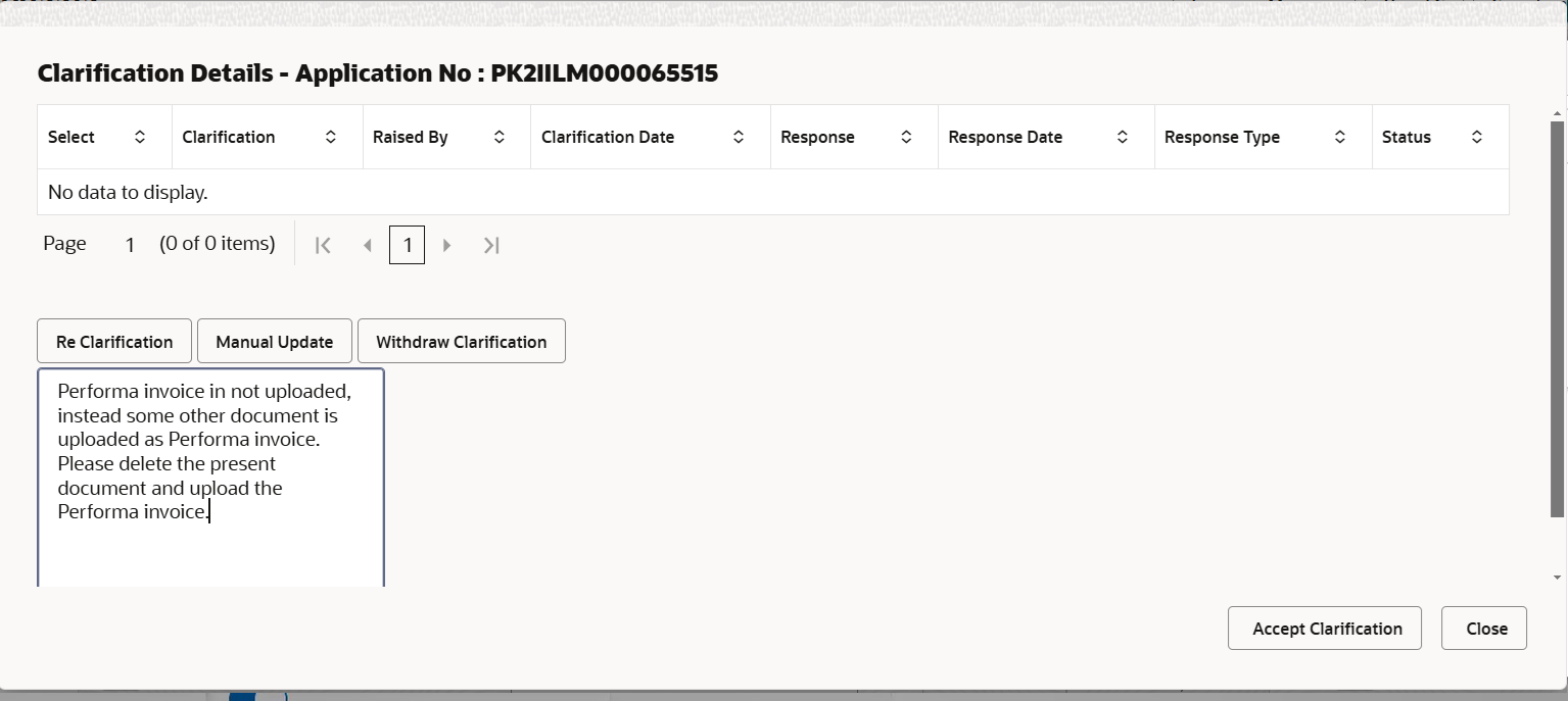 Description of viewclarificationdetails.png follows Description of viewclarificationdetails.png follows
