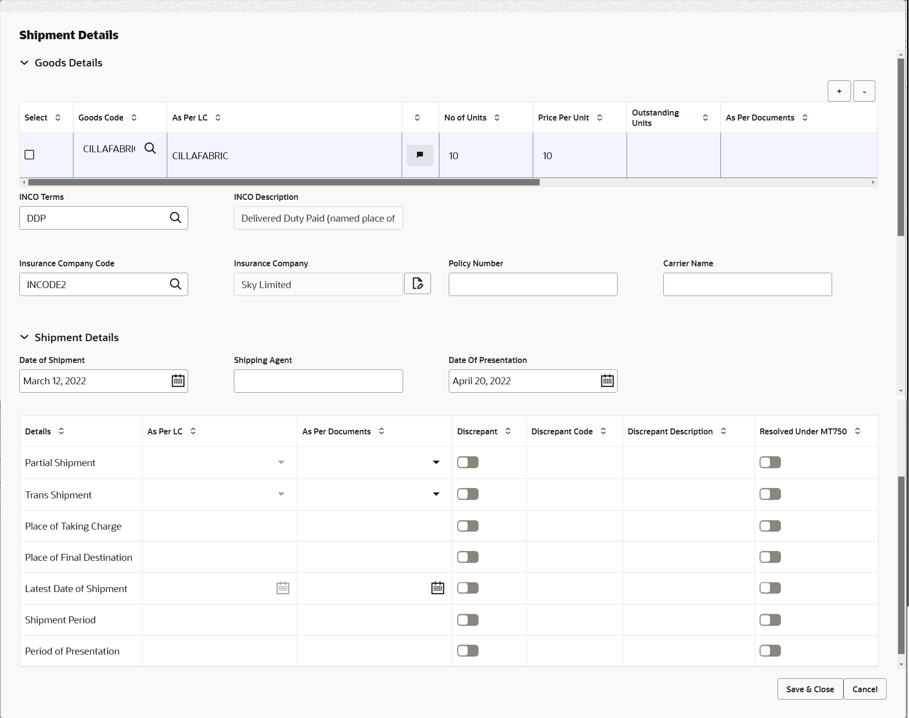 Description of scrutinyshipmentdetails.png follows Description of scrutinyshipmentdetails.png follows