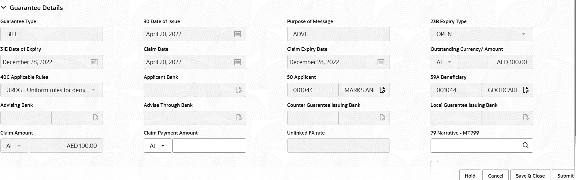 Description of registrationguaranteedetails.png follows Description of registrationguaranteedetails.png follows