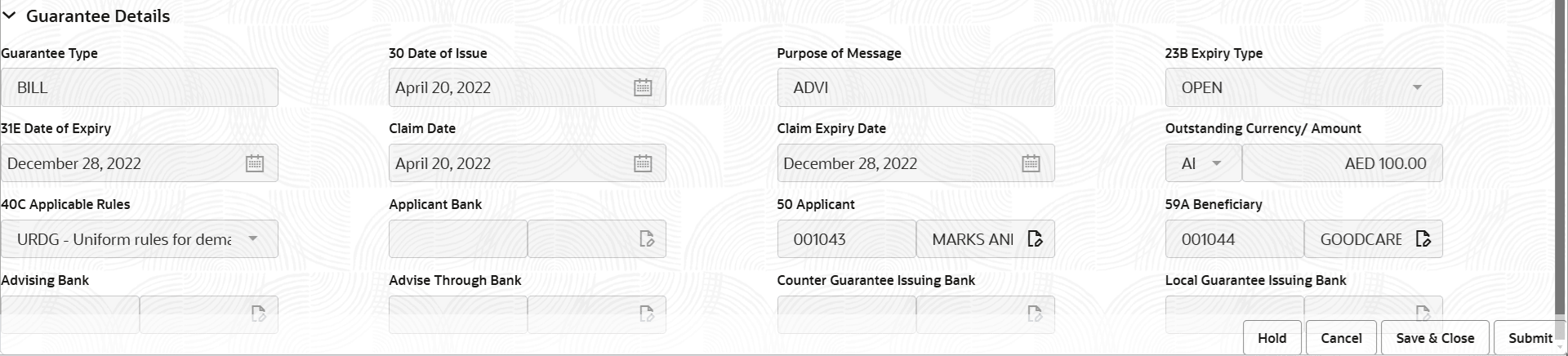 Description of registrationguaranteedetails.png follows